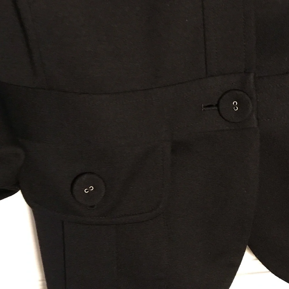 Sandro Black Blazer with Button Details - Picture 3 of 8